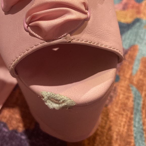 Y.R.U. & Dolls Kill Pink Ballet Bae Platforms - Picture 5 of 6